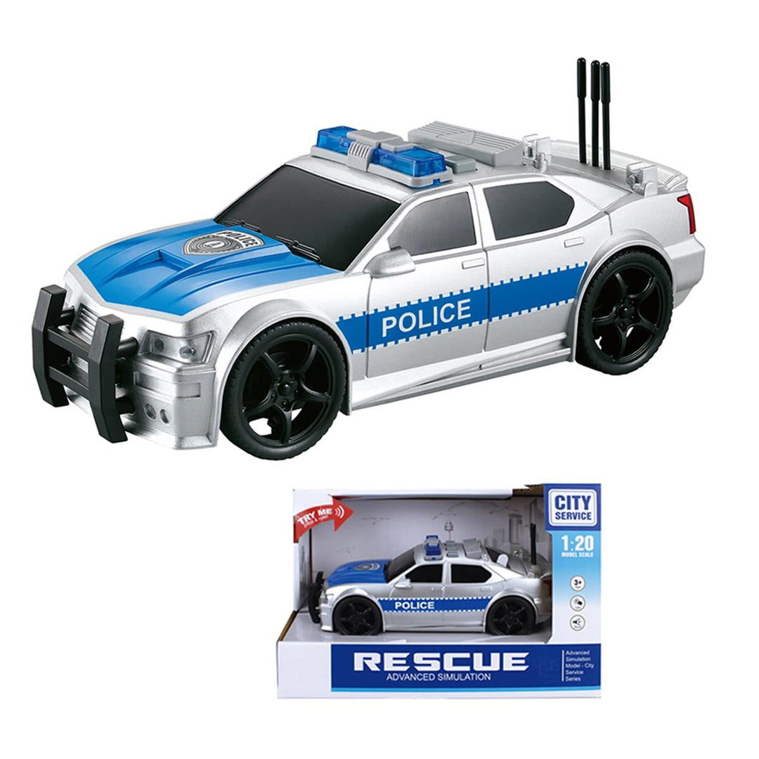 Friction Police Car with Lights & Sound