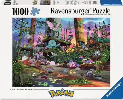 Ravensburger Pokemon Collectors Jolteon and Reclaimed Power Plant Jigsaw Puzzle 1000pc