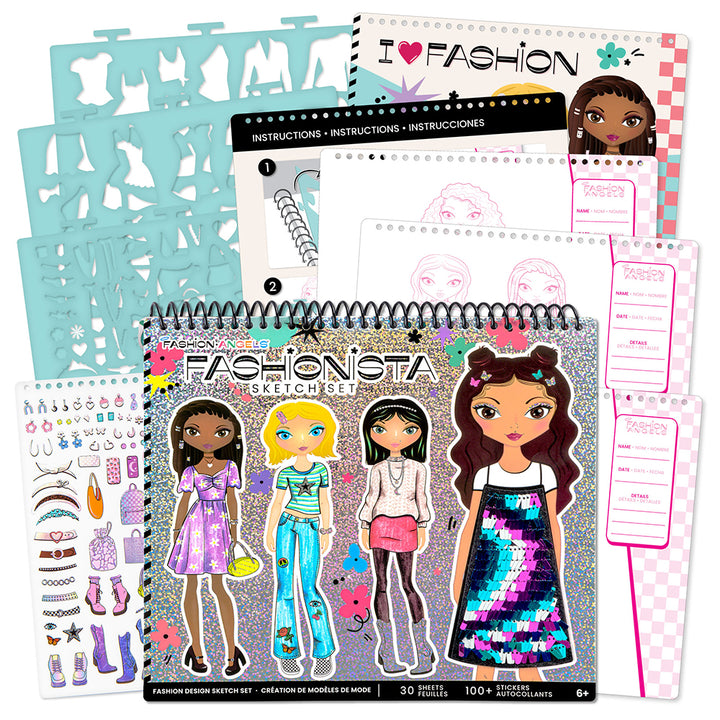 Fashion Angels Sketchbook Fashion Model Creation - Fashionista