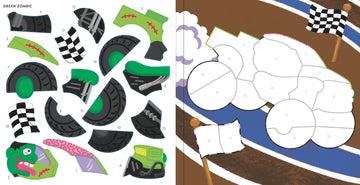 Monster Trucks My First Color-By-Sticker Book