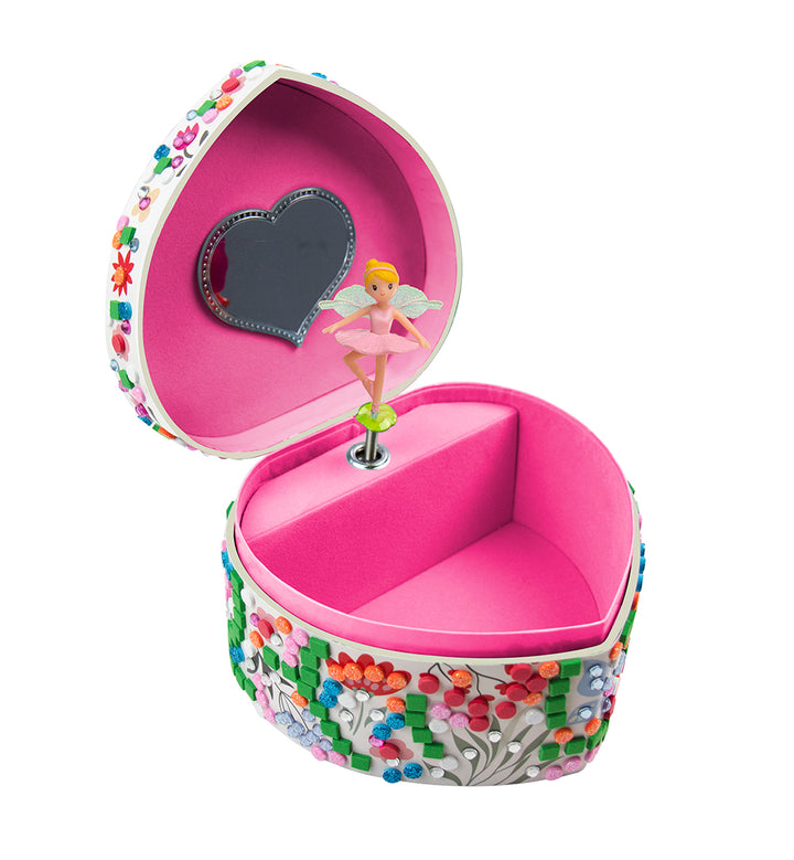 Stick'N Fun - 3D Mosaics Heart Shaped Ballerina Music Box