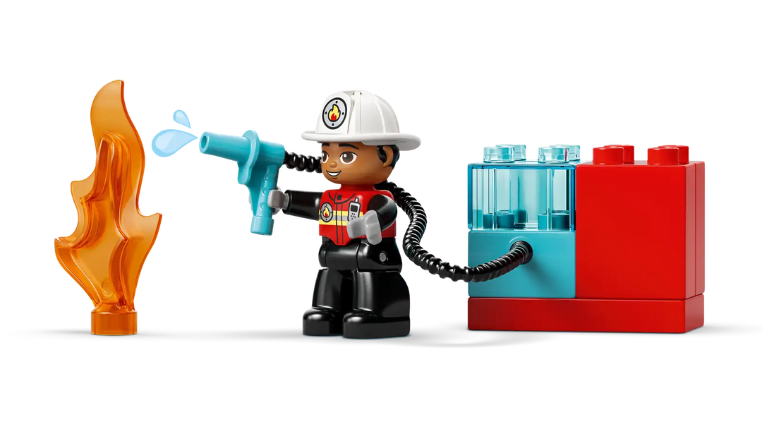 LEGO® Duplo® Fire Truck with Hose and Firefighter