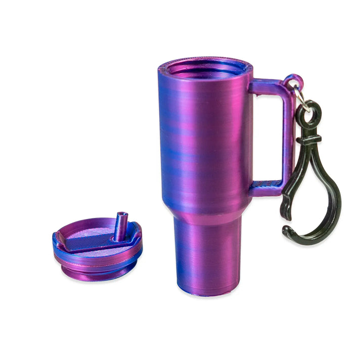 3D Printed Tumbler Lip Balm Holder Keychain