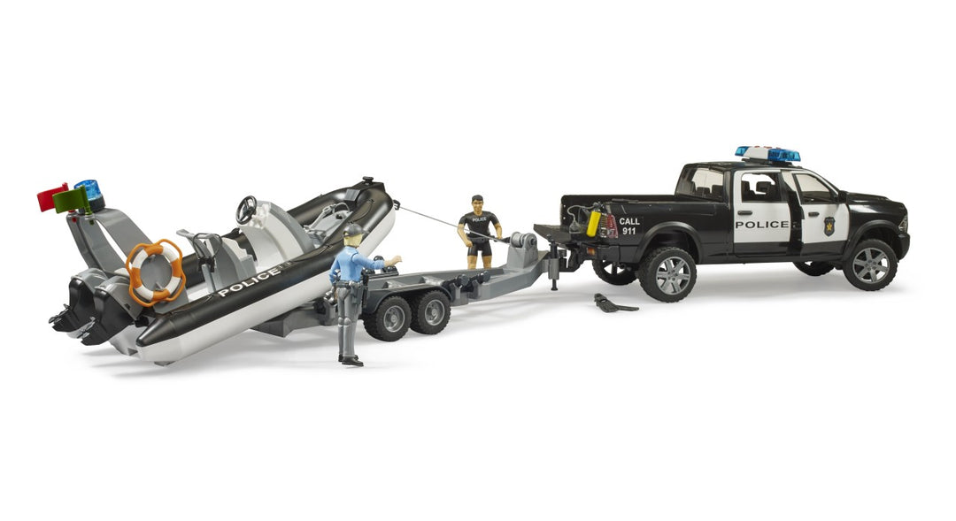 RAM 2500 Police Pickup with L+S Module, Trailer and Boat