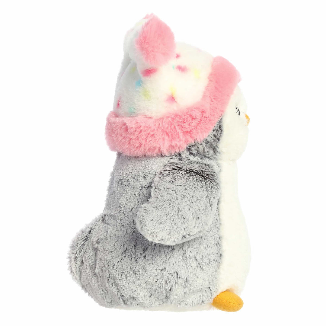 Aurora® PomPom Penguin™ Confetti Hat™ 9" Plush
