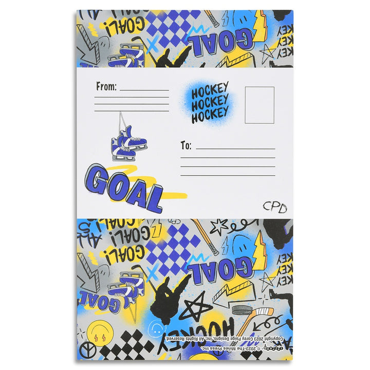 Iscream Corey Paige Hockey Foldover Stationery