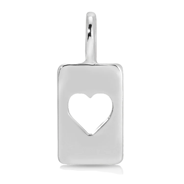 Charm Garden - Cut Out Heart - Silver