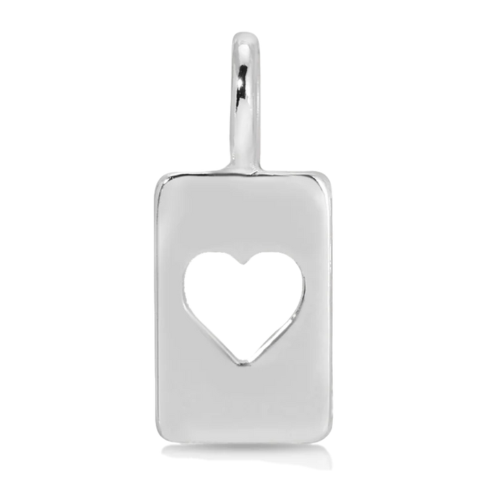 Charm Garden - Cut Out Heart - Silver