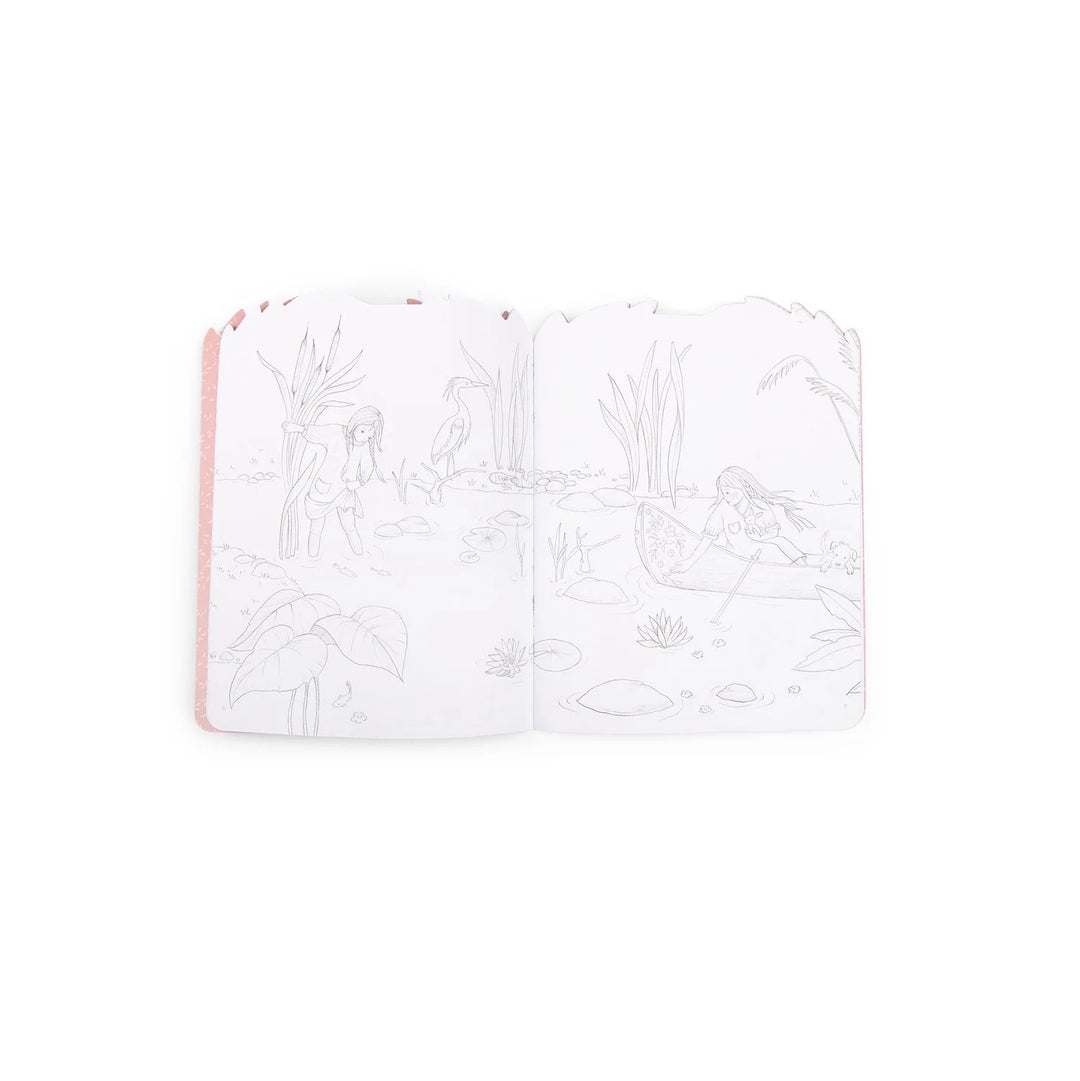 Moulin Roty Les Rosalies - Colouring Book w/ Stickers