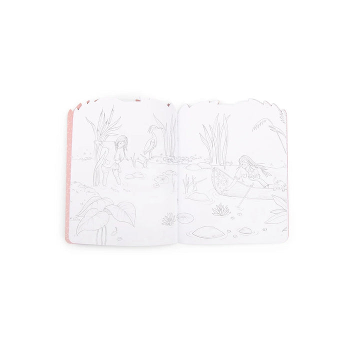 Moulin Roty Les Rosalies - Colouring Book w/ Stickers