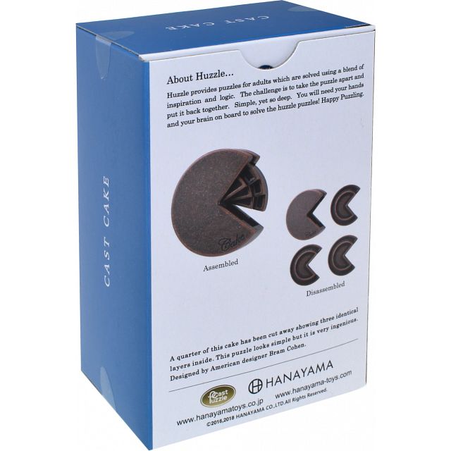 Huzzle Cast Cake Metal Puzzle