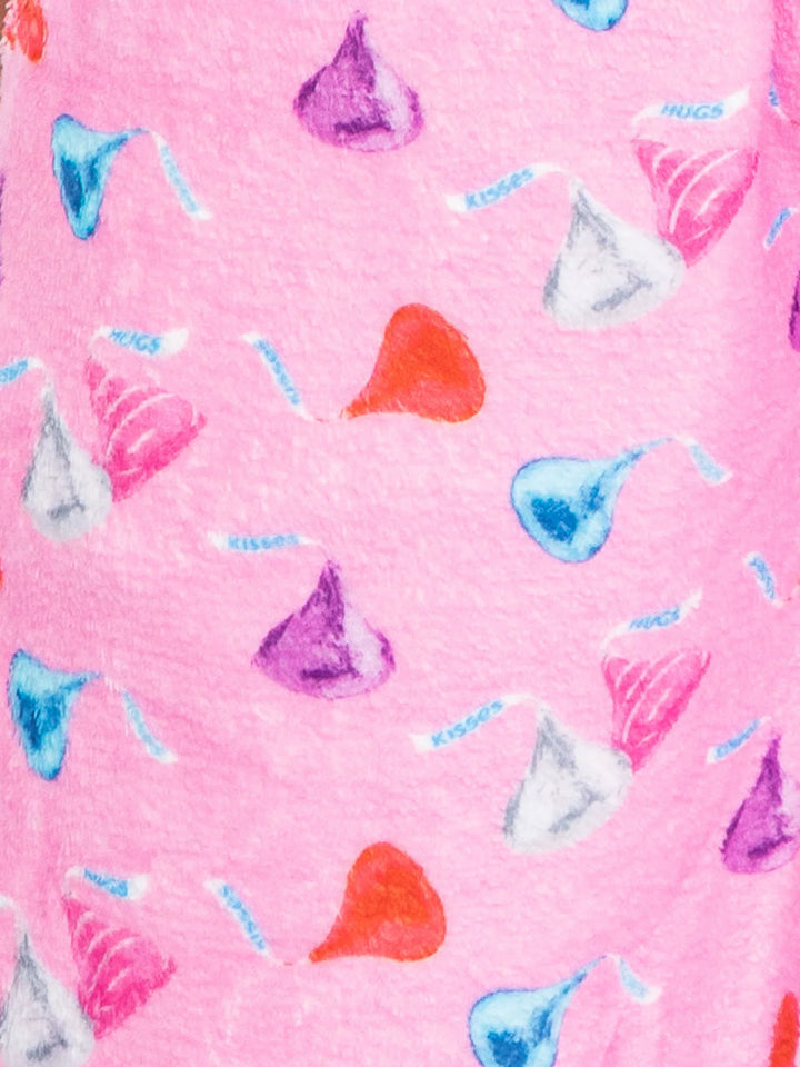 Preppy Goose Chocolate Kisses Plush Lounge Shorts