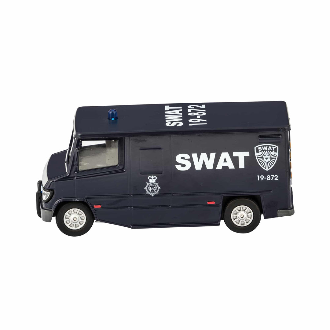 Die Cast 55′ SWAT Van Pull Back Vehicle