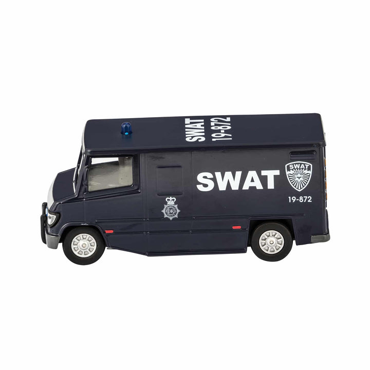 Die Cast 55′ SWAT Van Pull Back Vehicle