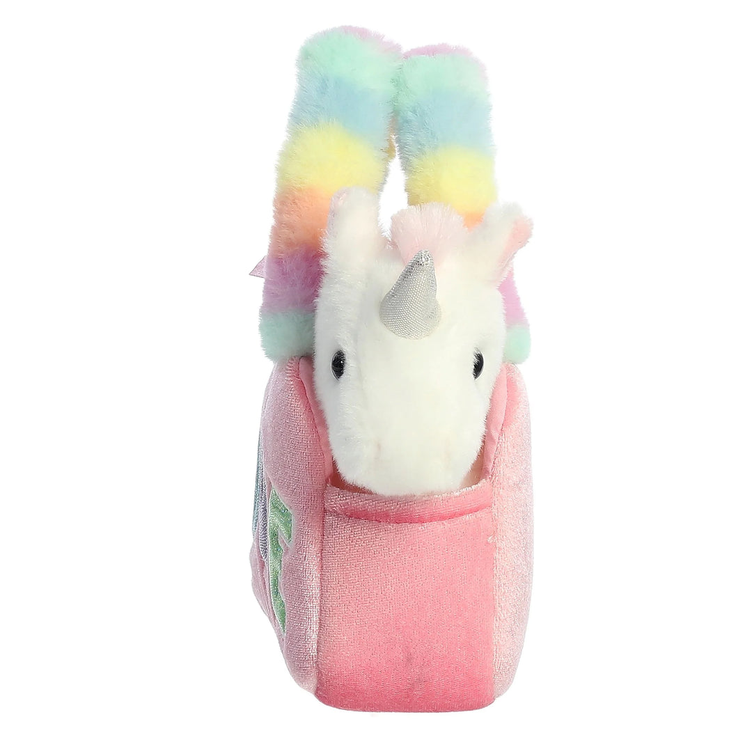 Fancy Pals Rainbow Love Unicorn 6.5" Plush & Carrier Set