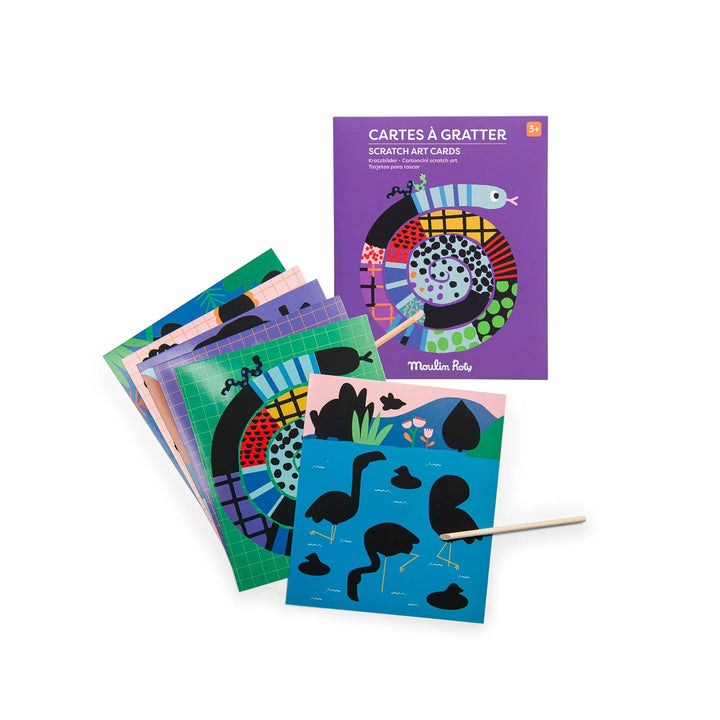 Moulin Roty Les Toupitis - Scratch Art Cards