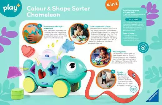 Ravensburger 4-in-1 Colour and Shape Sorter Chameleon