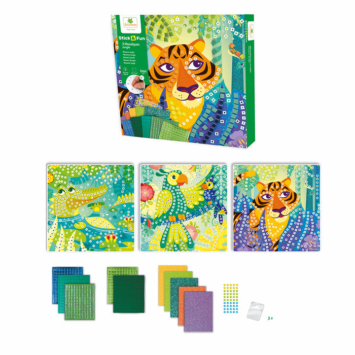 Stick'N Fun - Small 3 Mosaics - Jungle