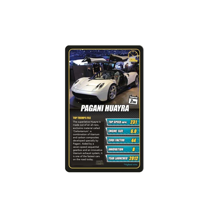 Top Trumps: Sports Cars
