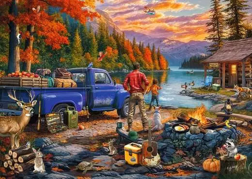 Ravensburger Sunset Lake 300pc Jigsaw Puzzle