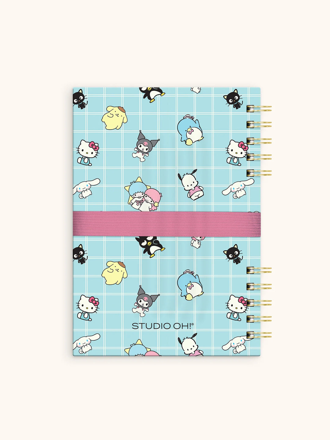 Hello Kitty and Friends Blue Grid Harper Notebook & Pen Set