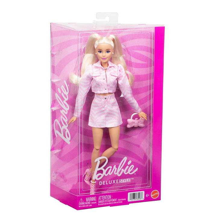 Barbie Deluxe Style™ Doll in Matching Pink Denim Jacket &amp; Skirt