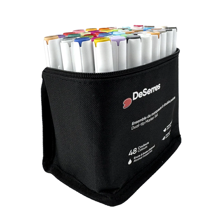 DeSerres Alcohol Dual-Tip Marker 48 Pieces