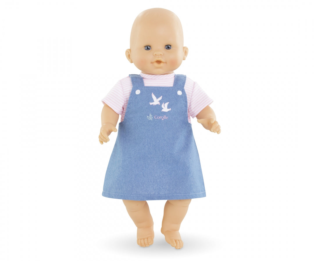 Corolle Striped Pink T-Shirt & Dress For 14" Doll