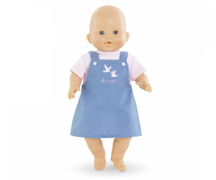 Corolle Striped Pink T-Shirt & Dress For 14" Doll