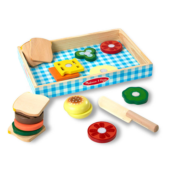 Melissa & Doug: Wooden Sandwich Making Play Set