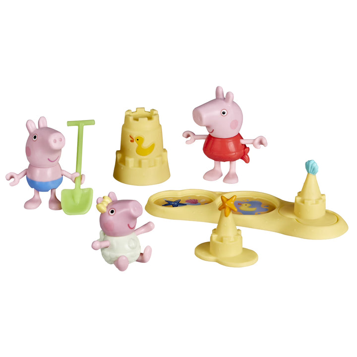 Peppa Pig Toys Pig Siblings Beach Day Playset