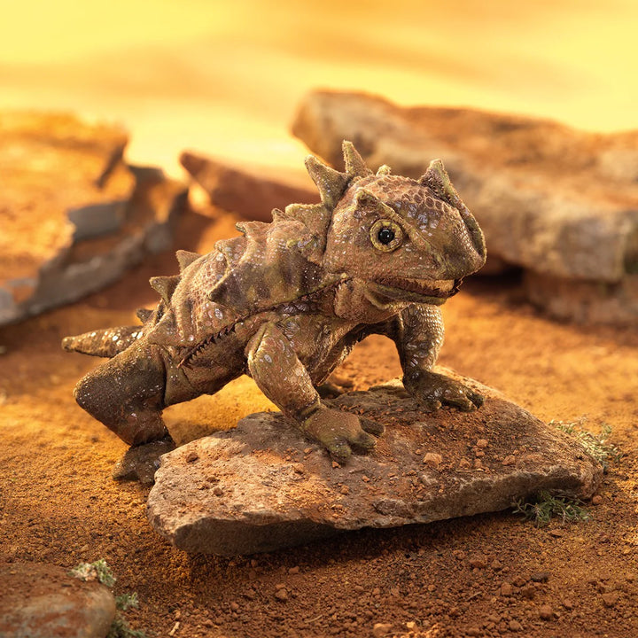Folkmanis Horned Lizard Puppet Hand Puppet