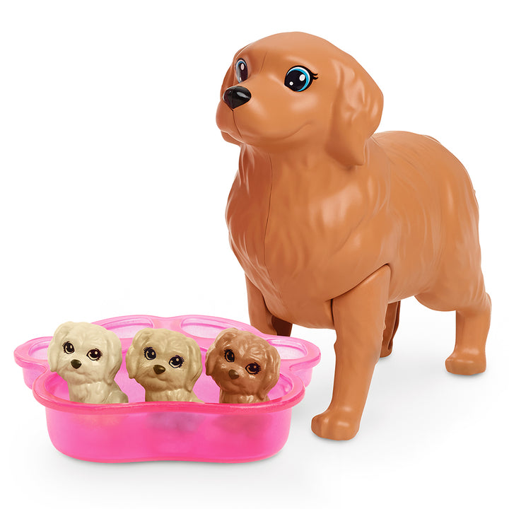 Barbie Animals Newborn Puppies Playset