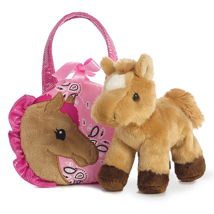 Fancy Pals™  5.5" Pretty Pony Plush &amp; Carrier Set