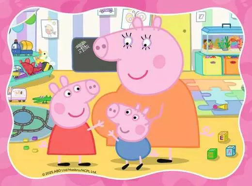 Ravensburger Peppa Pig Family Time 4 In A Box - 12, 16, 20, 24 pc Puzzle