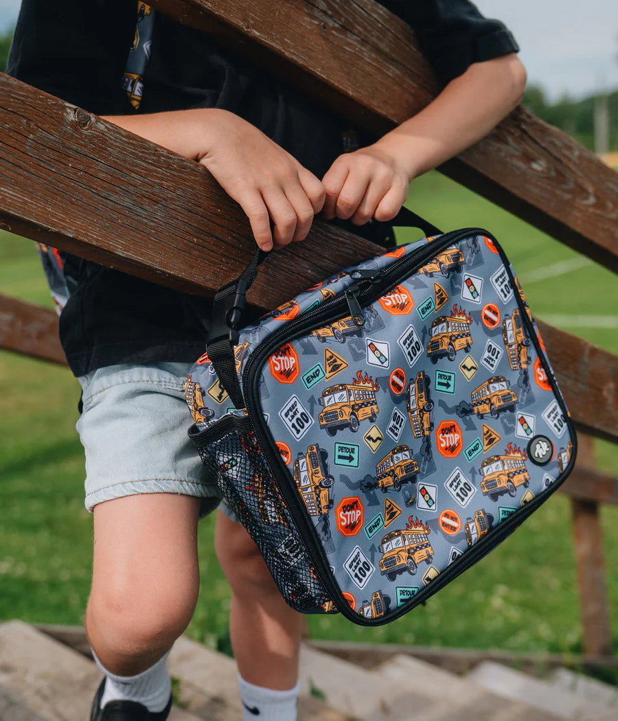 Headster Kids Bus-Ted Classic Lunch Box - Grey Mix