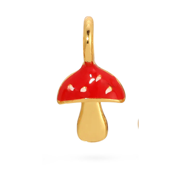 Charm Garden - Mushroom Charm - Gold
