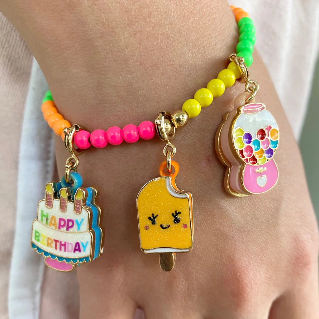 CHARM IT! Gold Orange Popsicle Charm