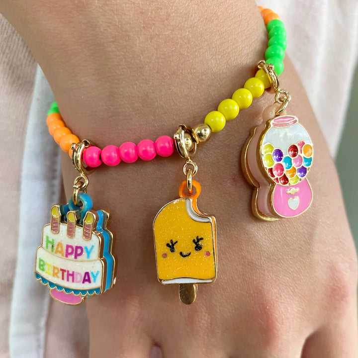 CHARM IT! Gold Orange Popsicle Charm
