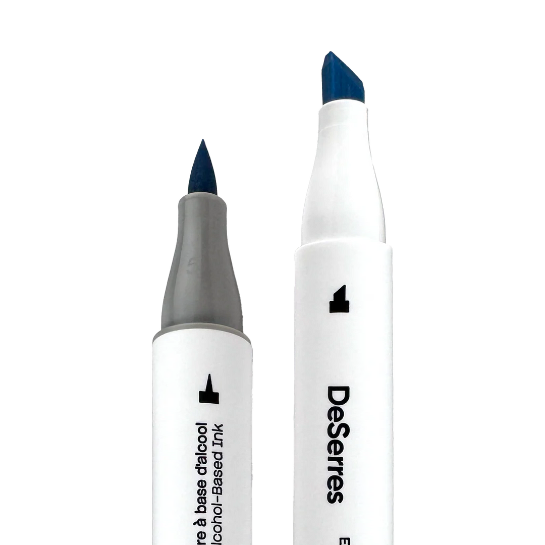 DeSerres Alcohol Dual-Tip Primary Marker 6 pc Set