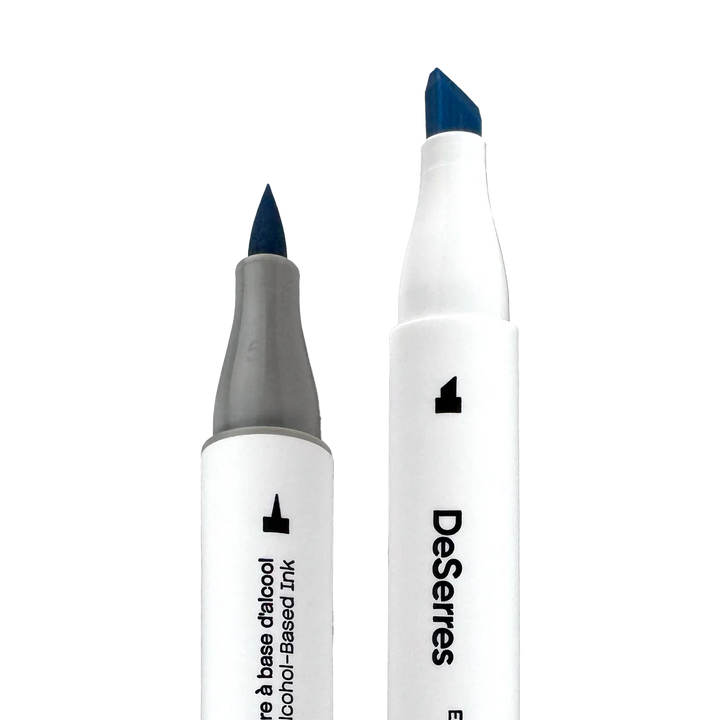 DeSerres Alcohol Dual-Tip Primary Marker 6 pc Set