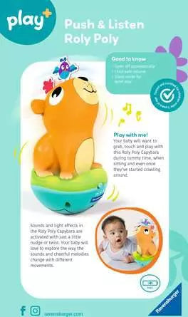 Ravensburger Push and Listen Roly Poly Capybara