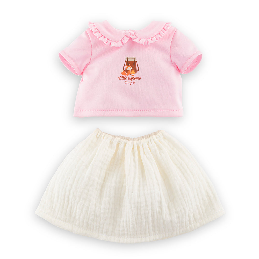 Corolle Little Explorer - T-Shirt &amp; Skirt for 12" Baby Doll