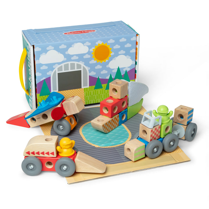 Melissa & Doug Blockables Vehicles Play Set