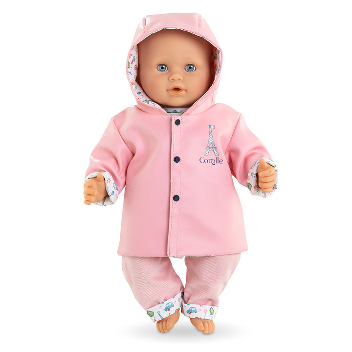 Corolle Baby Doll Weekend in Paris Reversible Raincoat for 14" Doll