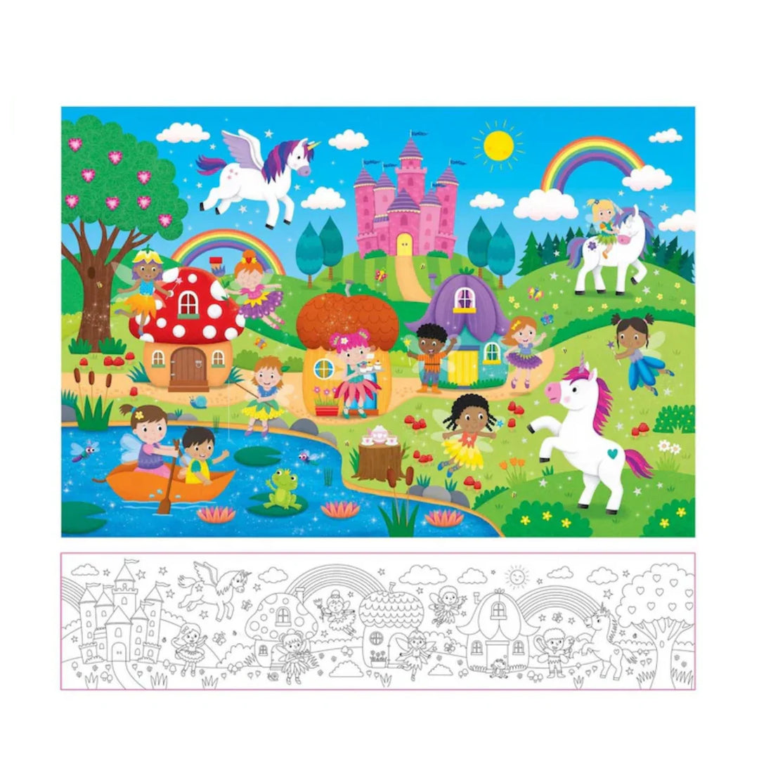 Giant Floor Puzzle - Fairies & Unicorns 30pc
