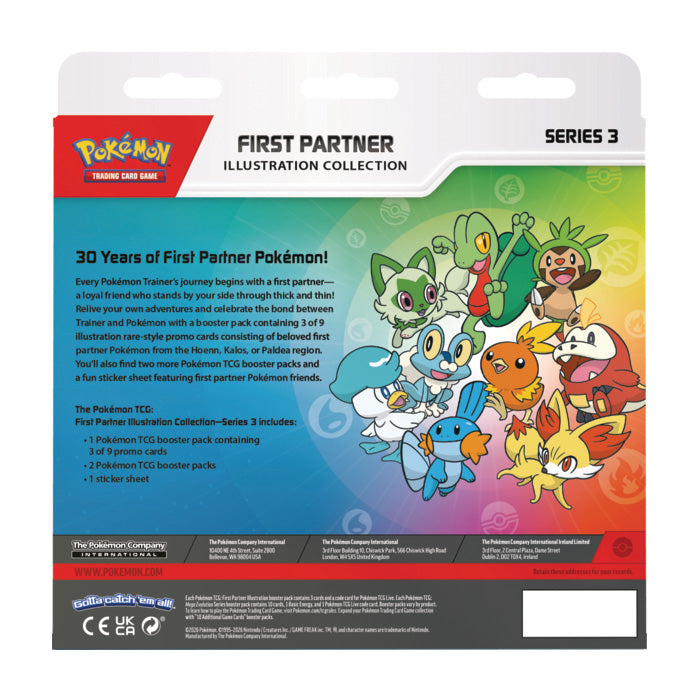 Pokemon First Partner Illustration Collections - Series 3