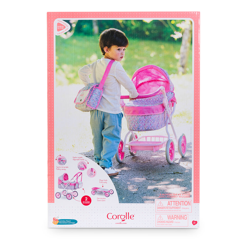 Corolle Flowered Carriage for 14"/17"/20" Doll