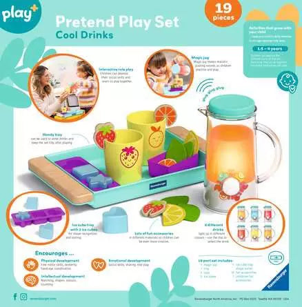 Ravensburger Play+ Pretend Play Set: Cool Drinks