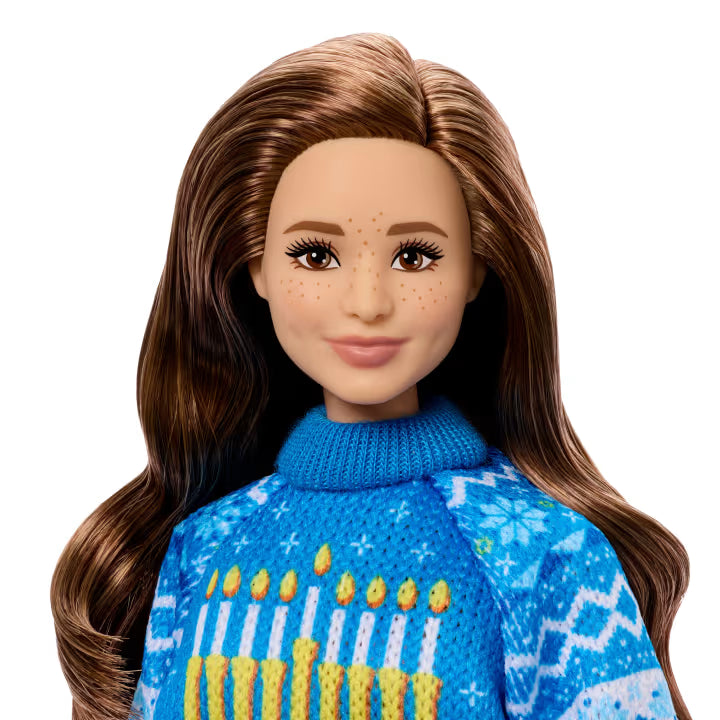Barbie Collectible Hanukkah Ugly Sweater Doll